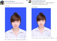 Cô gái có ảnh chụp thẻ đẹp lung linh làm chao đảo Facebooke