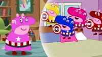 Video nhạc thiếu nhi Five Little #Peppa Pig #Captain America Jumping on the Bed