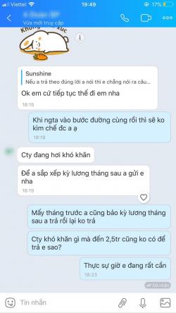 Năn nỉ xin trả lương nửa năm không được, cô gái nhắn tin đòi vợ sếp thì nhận được ngay câu trả lời thế này